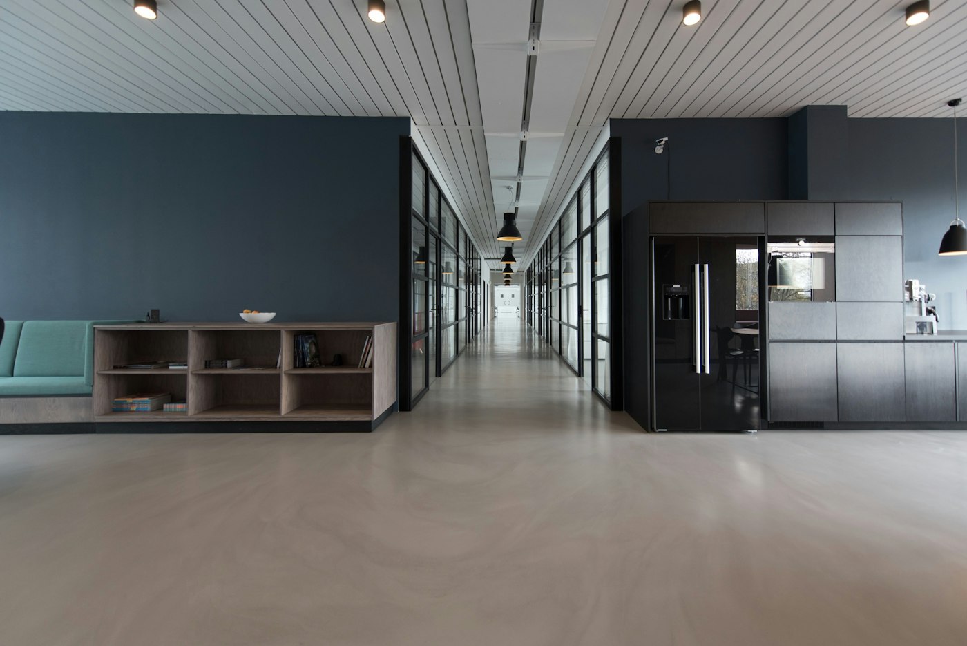 A bright open office interior